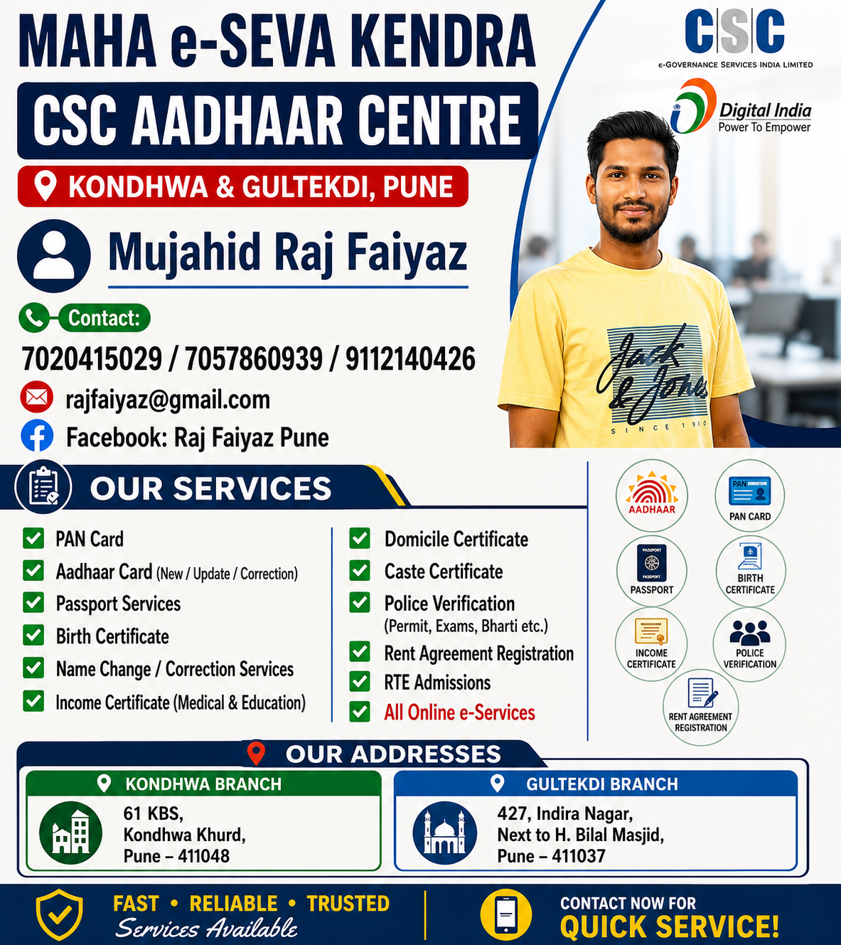 Mujahid Raj Faiyaz - VoterCheck Premium Partner poster